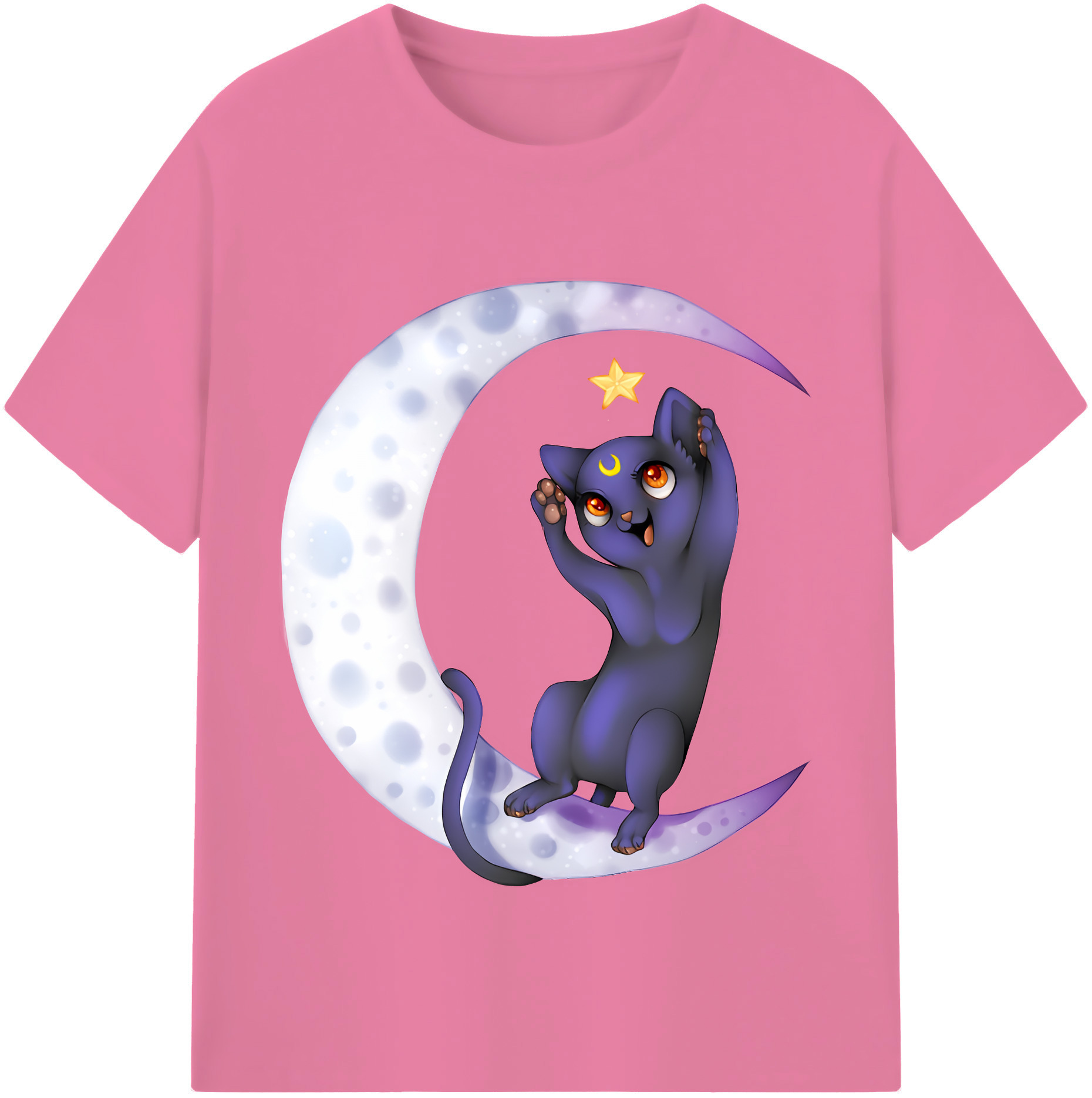 （画像用） 美少女戦士セーラームーン Sailor Moon 綿100％半袖Tシャツ（フロントプリント）